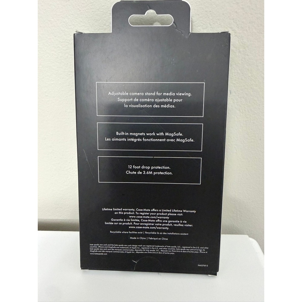 Kate Spade Phone Case iPhone 17 Pro 6.3 Clear Gold MagSafe Stand NEW NWT - Picture 2 of 3